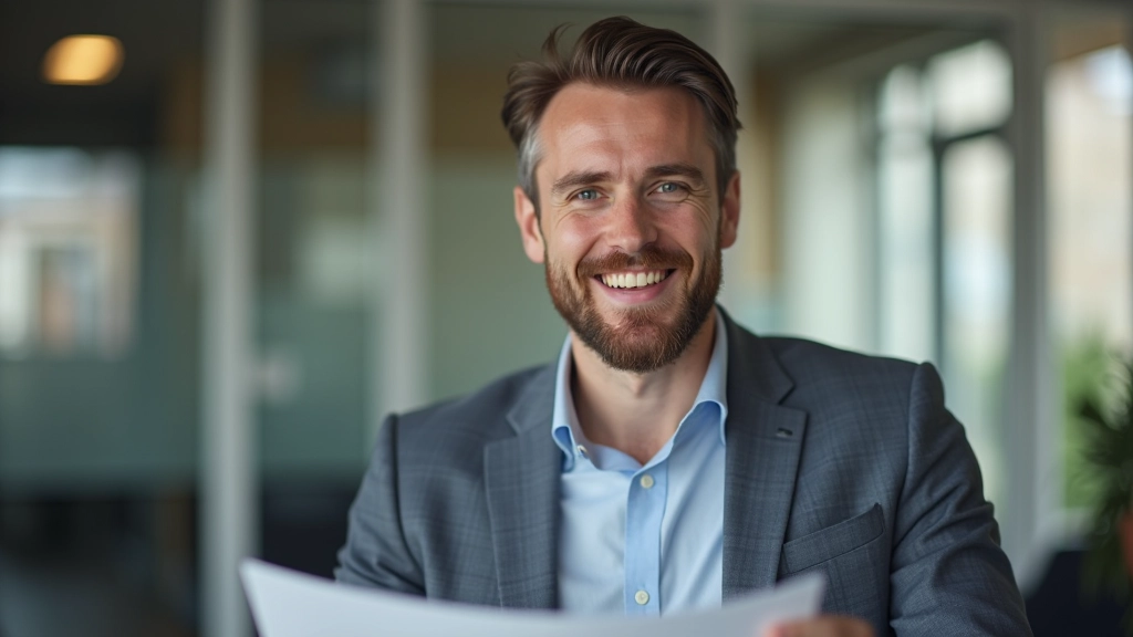 Financial advisor explaining budget plan to client at wooden desk with documents and charts