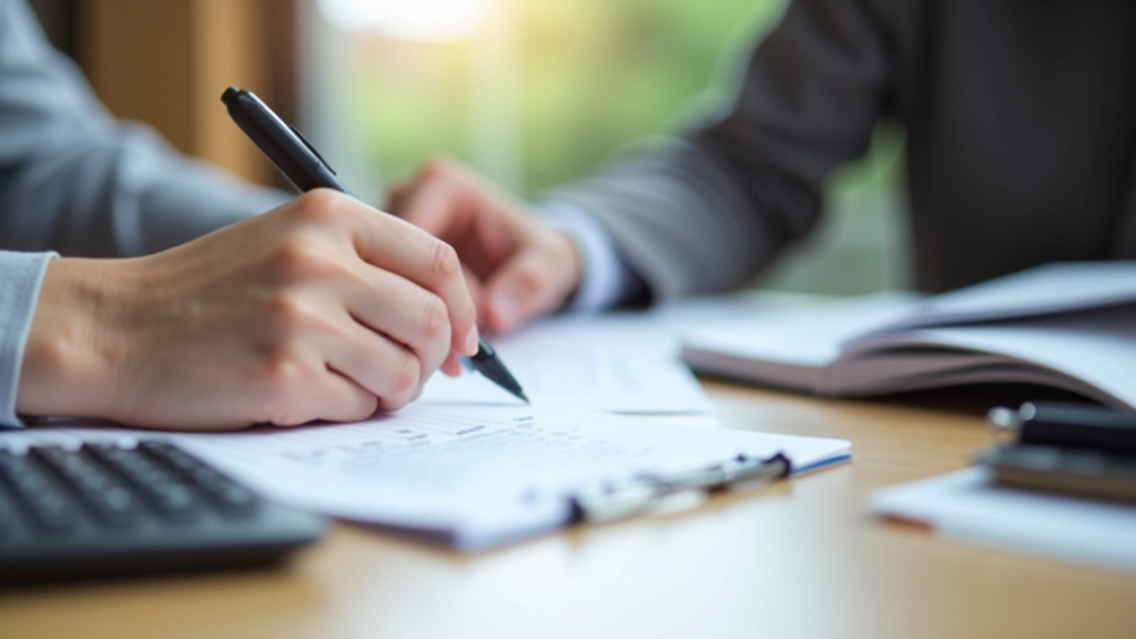 Notebook with handwritten expense tracking, pen, and calculator on desk with natural light